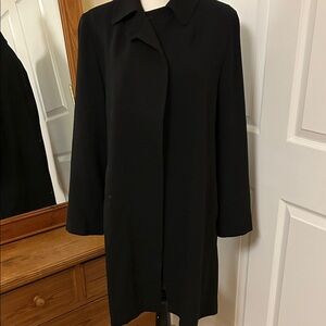 Chic Black lightweight Overcoat